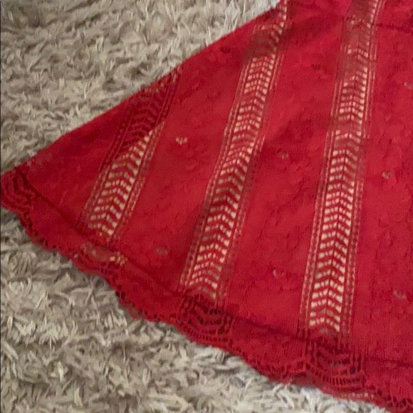 NWT Anthropologie Georgia Red Lace Dress Size 12 - Picture 8 of 13